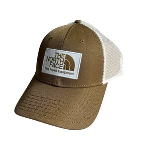 North Face brown adjustable mudder trucker hat